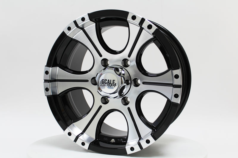 Load image into Gallery viewer, Ace - Black w/ Machined Face - 16x8.0 6x139.7 +0 Offset