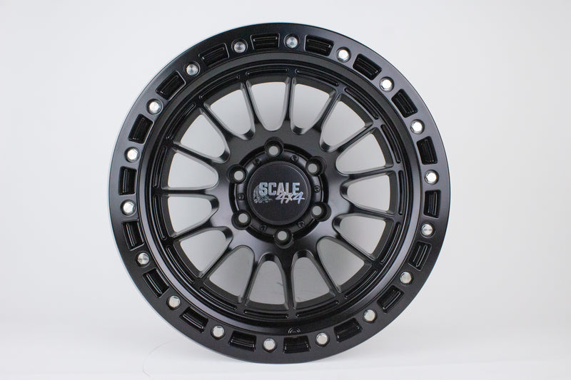 Load image into Gallery viewer, S04 - Matte Black w/ Black Simulated Beadlock - 17x9 6x139.7 -25 Offset