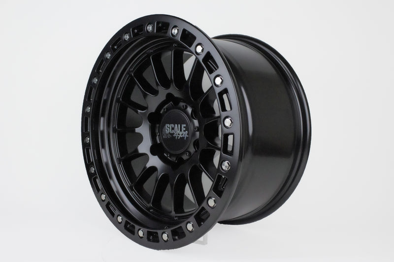Load image into Gallery viewer, S04 - Matte Black w/ Black Simulated Beadlock - 17x9 6x139.7 -25 Offset