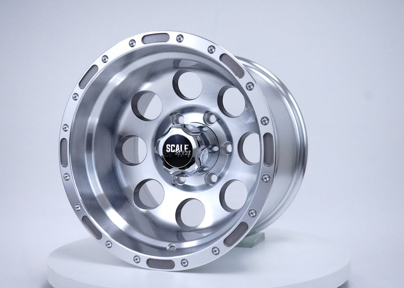 Load image into Gallery viewer, S52 - Silver w/ Machined Face - 15x10 6x139.7 -46 Offset