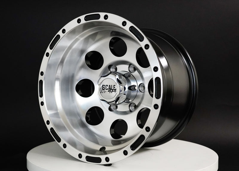 Load image into Gallery viewer, S52 - Glossy Black w/ Machined Face - 16x8.0 6x139.7 +0 Offset
