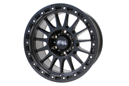 Scale 4x4 S01 Matte Black Simulated Beadlock 17x8.5 6x139.7 off-road wheel