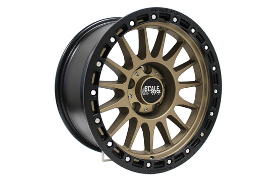 Scale 4x4 S01 Matte Bronze Simulated Beadlock 17x8.5 5x127 off-road wheel