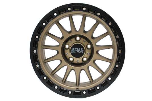 Scale 4x4 S01 Matte Bronze Simulated Beadlock 17x8.5 5x127 off-road wheel