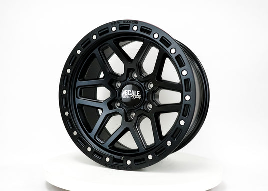 S02 - Matte Black w/ Simulated Beadlock - 17x8.5 6x139.7 -10 Offset