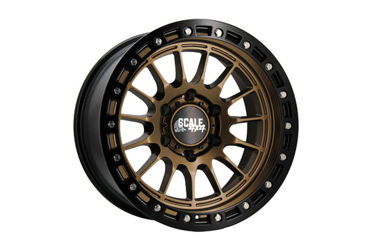 S04 - Matte Bronze w/ Black Simulated Beadlock - 17x9 6x139.7 -25 Offset