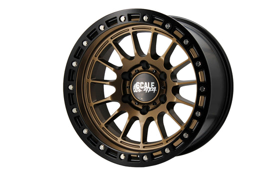 S04 - Matte Bronze w/ Black Simulated Beadlock - 17x9 6x139.7 -25 Offset