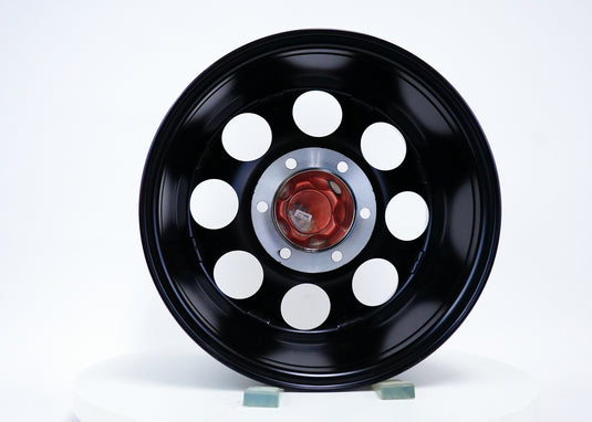 S52 - Glossy Black w/ Machined Face - 16x10 6x139.7 -27 Offset