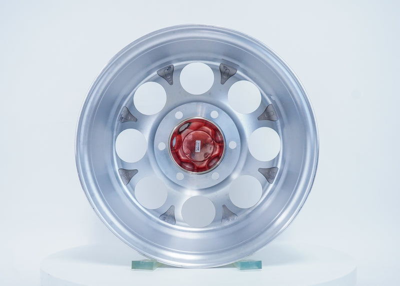 Load image into Gallery viewer, S52 - Silver w/ Machined Face - 16x10 6x139.7 -27 Offset
