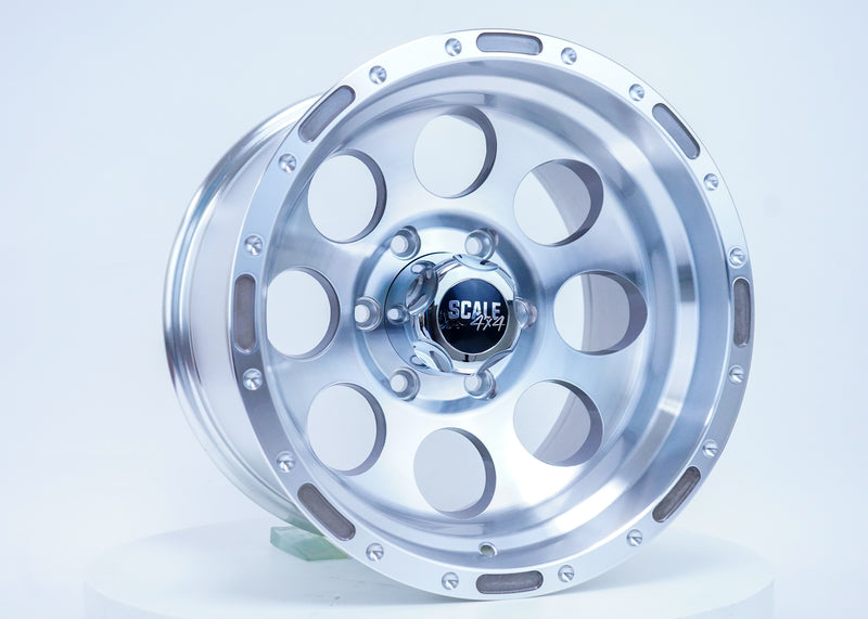 Load image into Gallery viewer, S52 - Silver w/ Machined Face - 16x10 6x139.7 -27 Offset
